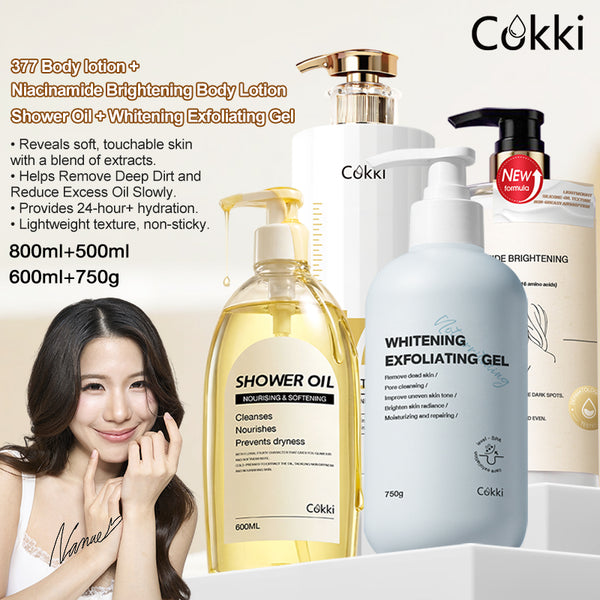 Shower Oil&Exfoliating Gel&377 Bodylotion&Niacinamide Body Lotion