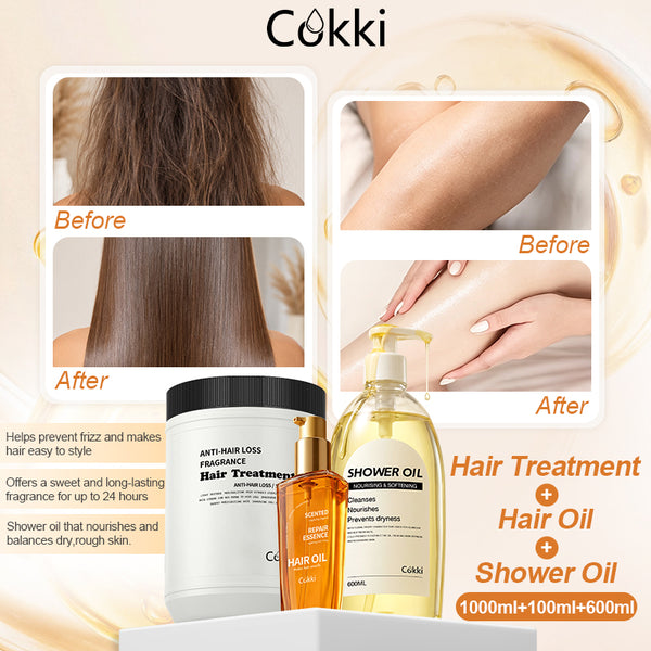 Shower Oil&Hair Treatment&Scented Repair Essence Hair Oil
