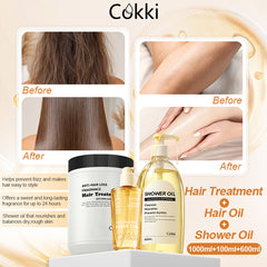 Shower Oil&Hair Treatment&Scented Repair Essence Hair Oil