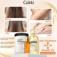 Shower Oil&Hair Treatment&Scented Repair Essence Hair Oil