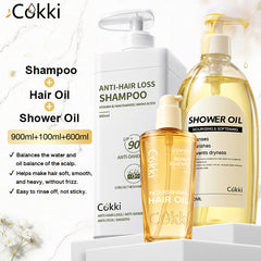 Shower Oil 600ml 3-Piece Set