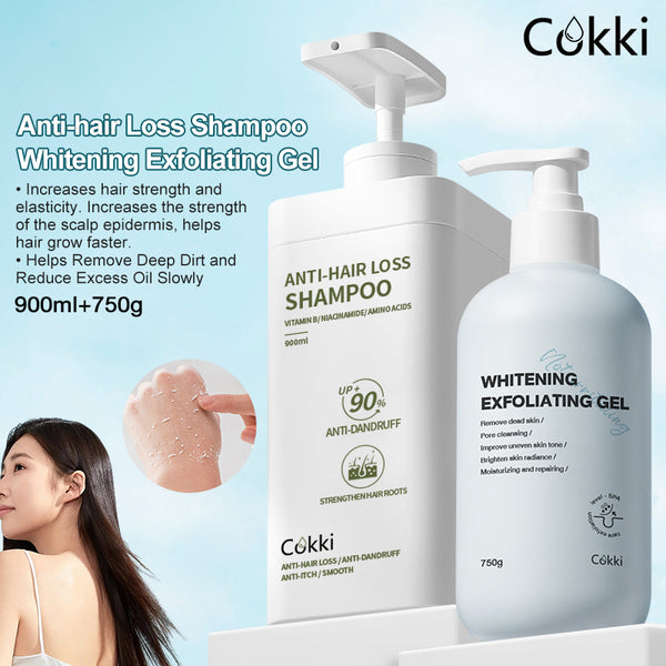 Anti-hair Loss Shampoo&Whitening Exfoliating Gel
