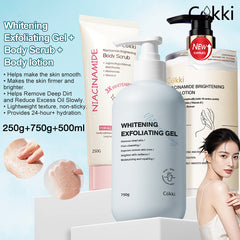 Whitening Exfoliating Gel&Niacinamide Body Lotion&Body Scrub