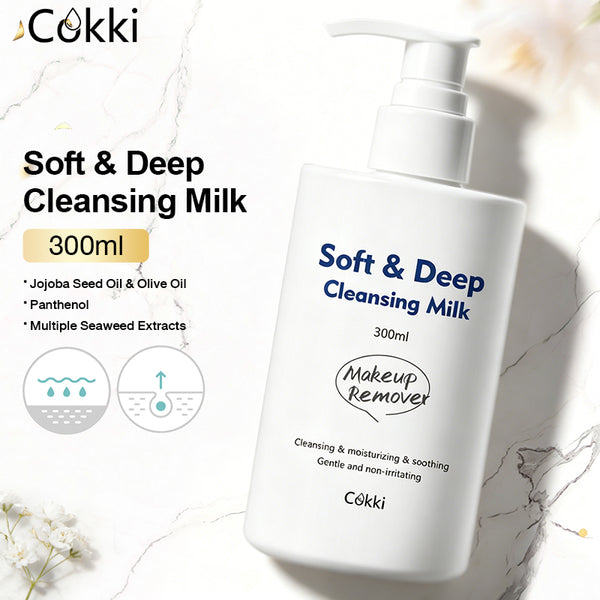 น้ำนมทำความสะอาดผิวหน้าสูตรอ่อนโยนและล้ำลึก 300 กรัม