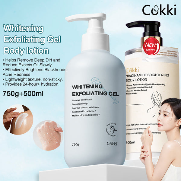 Whitening Exfoliating Gel&Niacinamide Brightening Body Lotion