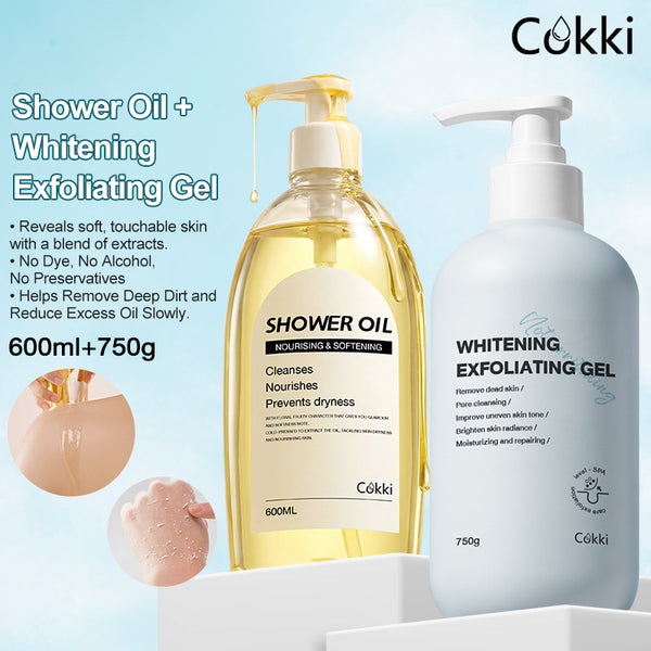 Whitening Exfoliating Gel&Shower Oil