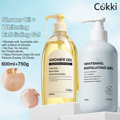 Whitening Exfoliating Gel&Shower Oil