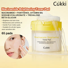 Nlacinamide Brightening Toner Pad 65 pads*2
