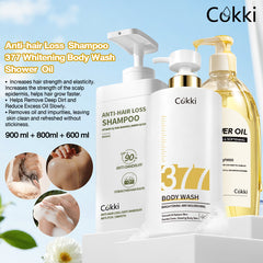 Shower Oil&377 Whitening Body Wash&Anti-hair Loss Shampoo