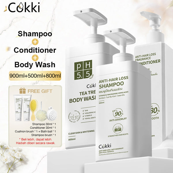 แชมพู, ครีมนวดและครีมอาบน้ำสูตรลดผมขาดหลุดร่วง