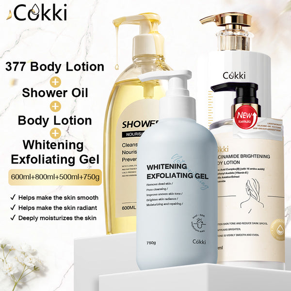 Shower Oil&Exfoliating Gel&377 Bodylotion&Niacinamide Body Lotion