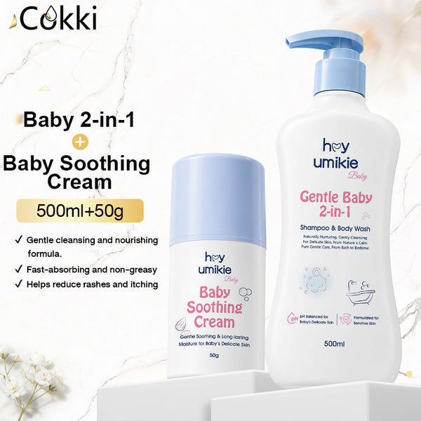 Baby 2-in-1 Shampoo & Bodywash&Soothing Cream