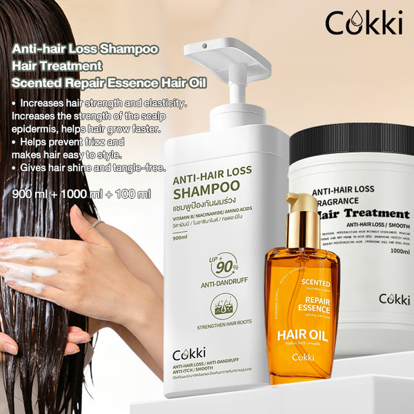 Anti-hair Loss Shampoo&Hair Treatment&Essence Hair Oil