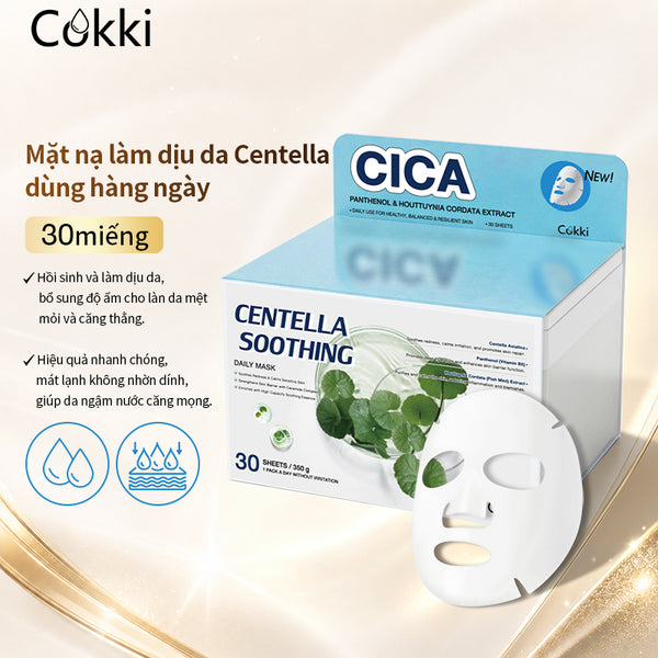 Mặt nạ làm dịu da Centella dùng hàng ngày, 30 miếng