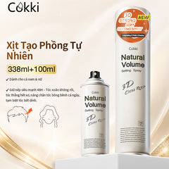 Xịt Tạo Phồng Tự Nhiên 338ml+100ml