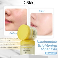 Nlacinamide Brightening Toner Pad 65 pads*2