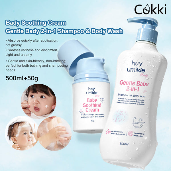 Baby 2-in-1 Shampoo & Bodywash&Soothing Cream