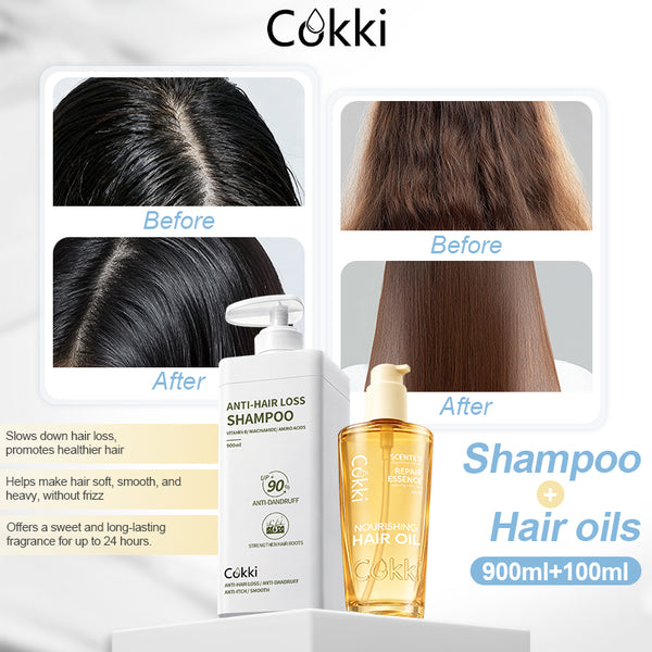 Anti-hair Loss Shampoo&Scented Repair Essence Hair Oil