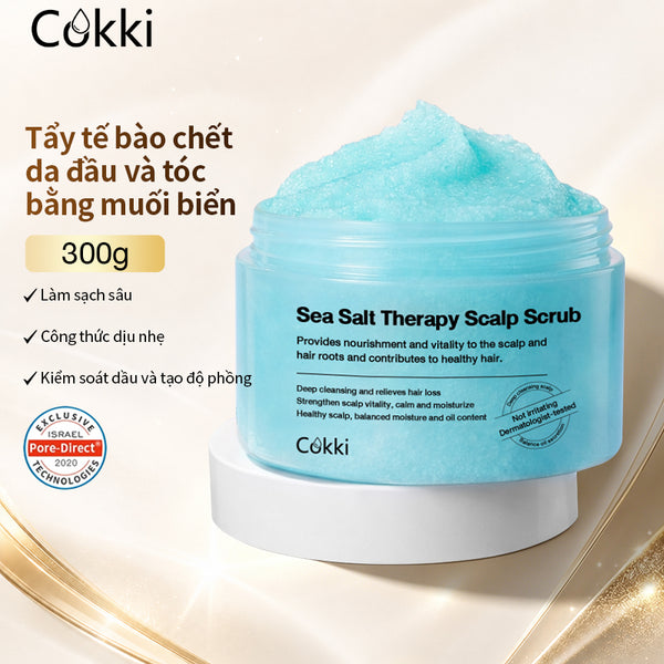 Tẩy tế bào chết da đầu và tóc bằng muối biển 300g