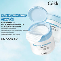 Soothing Moisturizer Toner Pad 65 pads*2