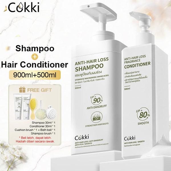 แชมพูและครีมนวดบำรุงผมลดการหลุดร่วง