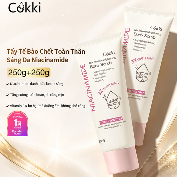Tẩy tế bào chết dưỡng sáng da toàn thân Niacinamide 250g*2