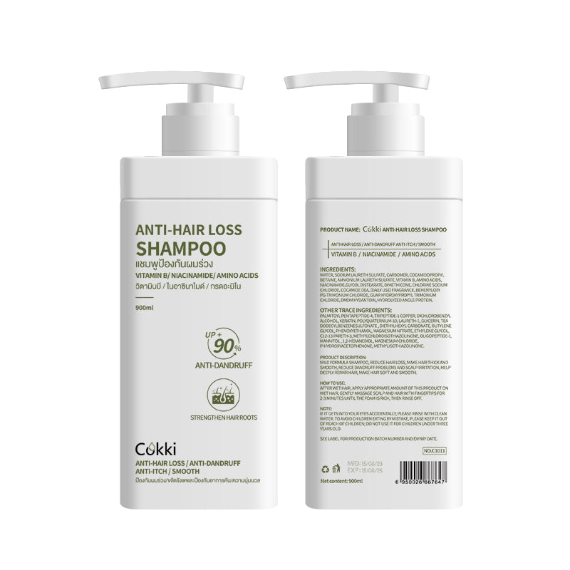 [ขายดี] แชมพู & ครีมนวด Cokki anti-hair loss Shampoo & Hair Conditioner 900 มล