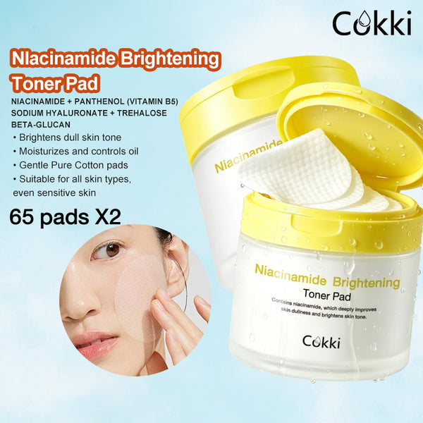 Nlacinamide Brightening Toner Pad 65 pads*2