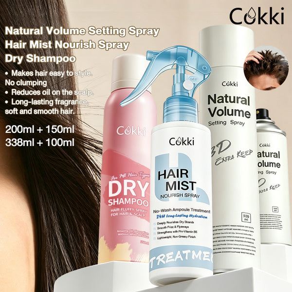 Hair Mist Nourish Spray&Natural Volume Setting Spray&Dry Shampoo