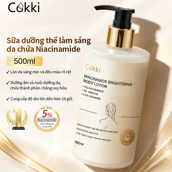 Sữa dưỡng thể làm sáng da chứa Niacinamide 500ml