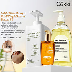 Shower Oil&Scented Repair Essence Hair Oil&Anti-hair Loss Shampoo