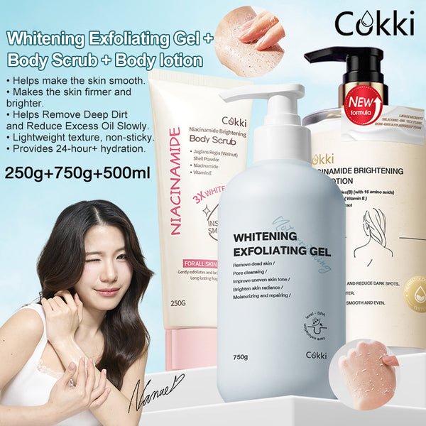 Whitening Exfoliating Gel&Niacinamide Body Lotion&Body Scrub