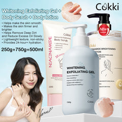 Whitening Exfoliating Gel&Niacinamide Body Lotion&Body Scrub