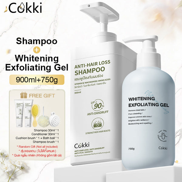 Anti-hair Loss Shampoo&Whitening Exfoliating Gel