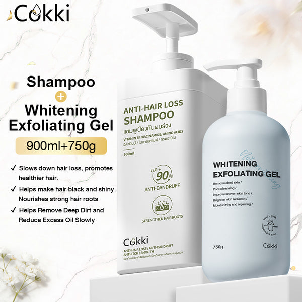 Anti-hair Loss Shampoo&Whitening Exfoliating Gel