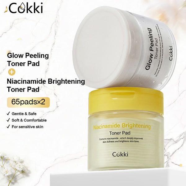 โทนเนอร์แพดผลัดเซลล์ผิวเพื่อผิวกระจ่างใส Niacinamide Brightening&Glow 65 แผ่น