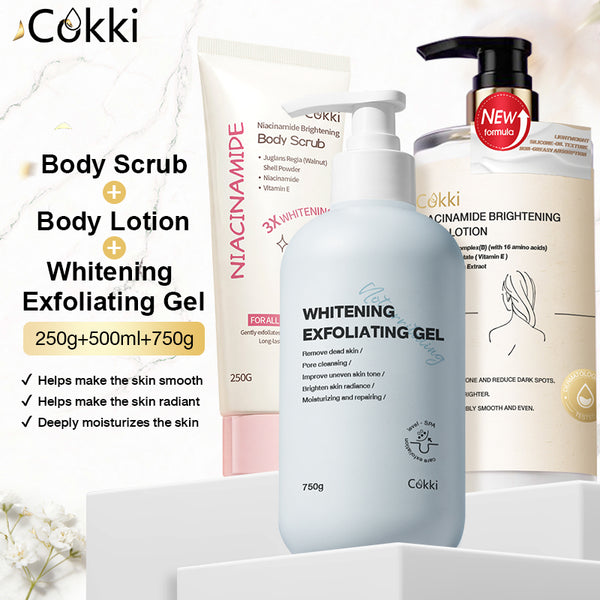Whitening Exfoliating Gel&Niacinamide Body Lotion&Body Scrub