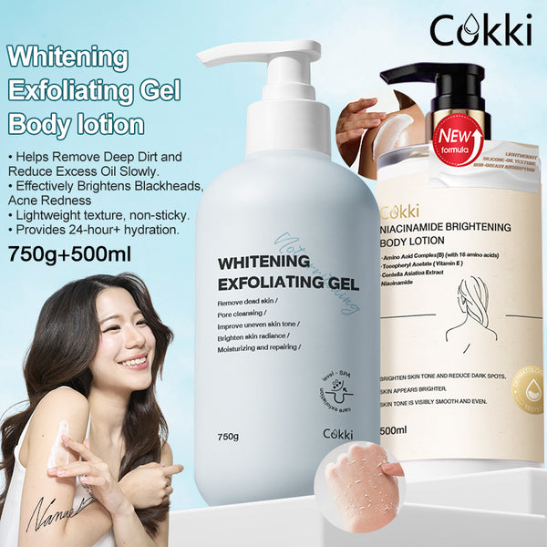 Whitening Exfoliating Gel&Niacinamide Brightening Body Lotion