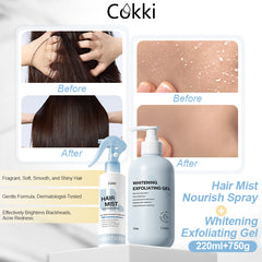 Hair Mist Nourish Spray&Whitening Exfoliating Gel
