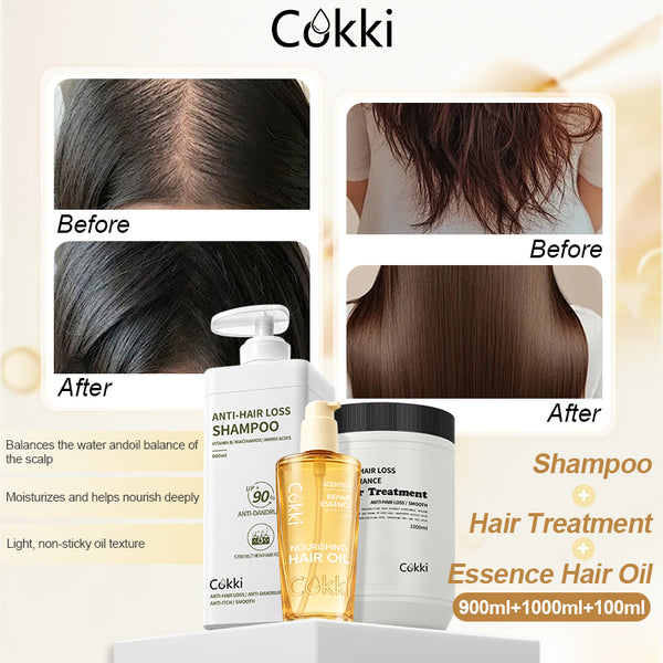 Anti-hair Loss Shampoo&Hair Treatment&Essence Hair Oil